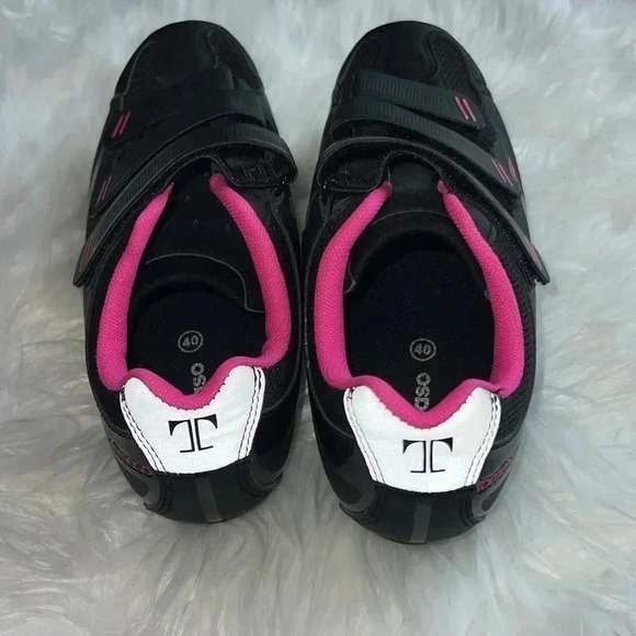 Tommaso W Pista 100 Cycling Bike Shoe Black/Pink Women's EU Sz 40 8.5 US Sz - Picture 3 of 5